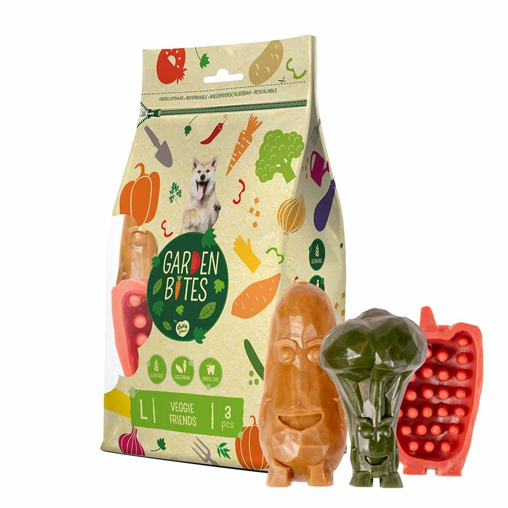 Garden Bites Veggie Friends Large Pouch 3 pces
