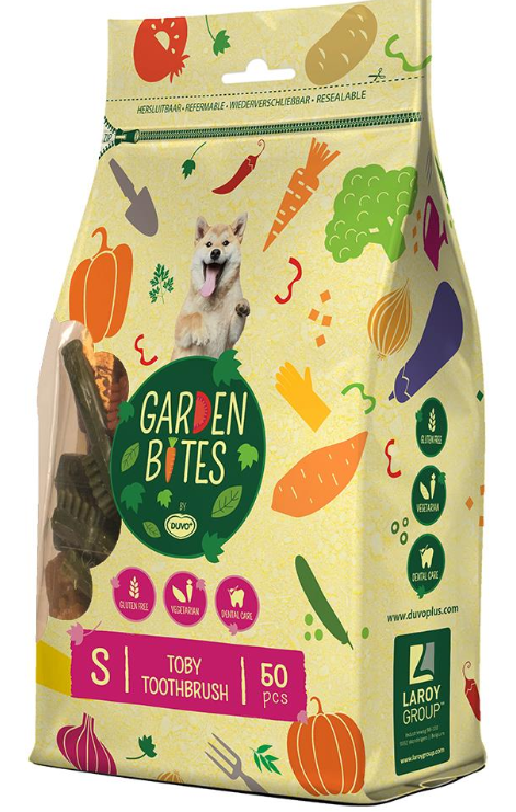 Garden Bites Toby Toothbrush Small Pouch 5Cm - 50Pcs Mixed Colors