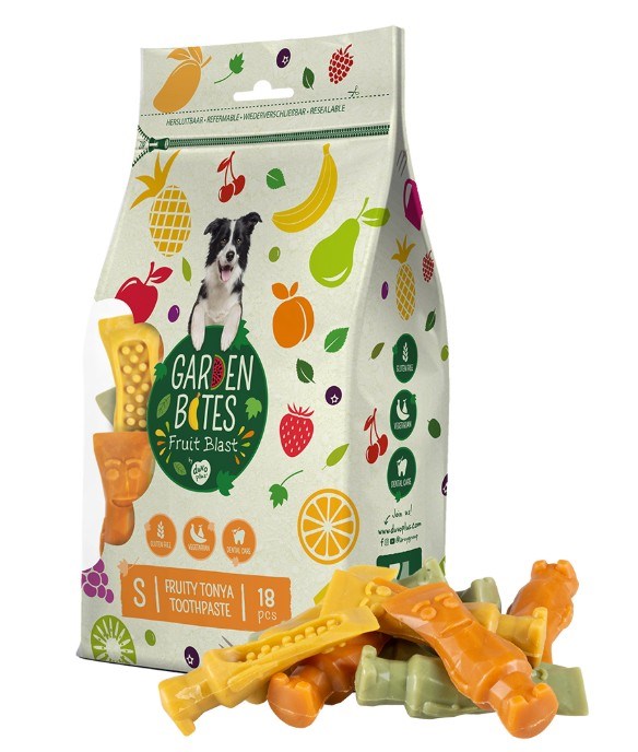 Garden Bites Fruity Tonya toothpaste 7,8cm small - 18pc mixed colors