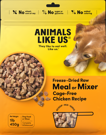 FreezeDry Meal/Mixer Chkn Dog 450g