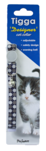 Tigga Cat Collar Eight Awn Star Brown 10x200-330mm