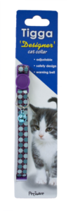Tigga Cat Collar Eight Awn Star Green10x200-330mm