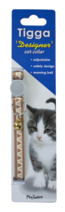 Tigga Cat Collar Triangle Brown 10x200-330mm