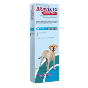 Bravecto 1 Month Triple 400mg Large Dog 20-40kg 3's