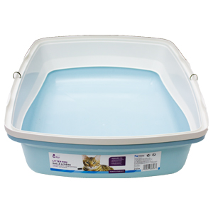 Cat Love Cat Pan Rimmed Large Blue/Grey