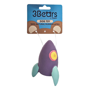 3Bears Latex Rocket 7cm Purple