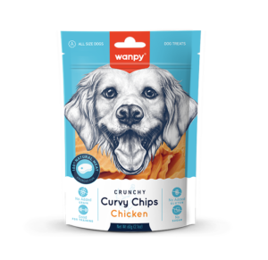 Wanpy Chicken Crunchy Curvy Chips 60g