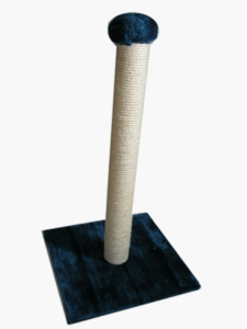 Tigga Cat Scratch Pole 74cm Blue Fur & Rope