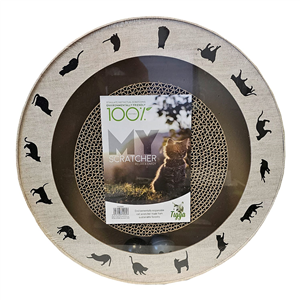 Tigga Cardboard Scratcher Round Music 33x33x5.5cm