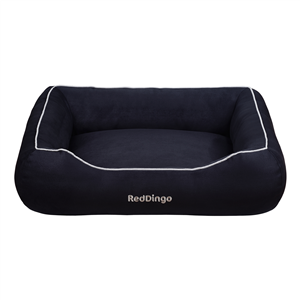 Red Dingo Donut Bed Small Black 60 x 45 x 18cm