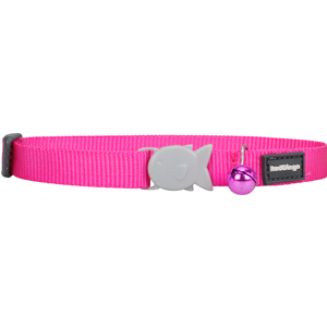 Red Dingo Cat Collar Hot Pink 12mm x 20-32cm