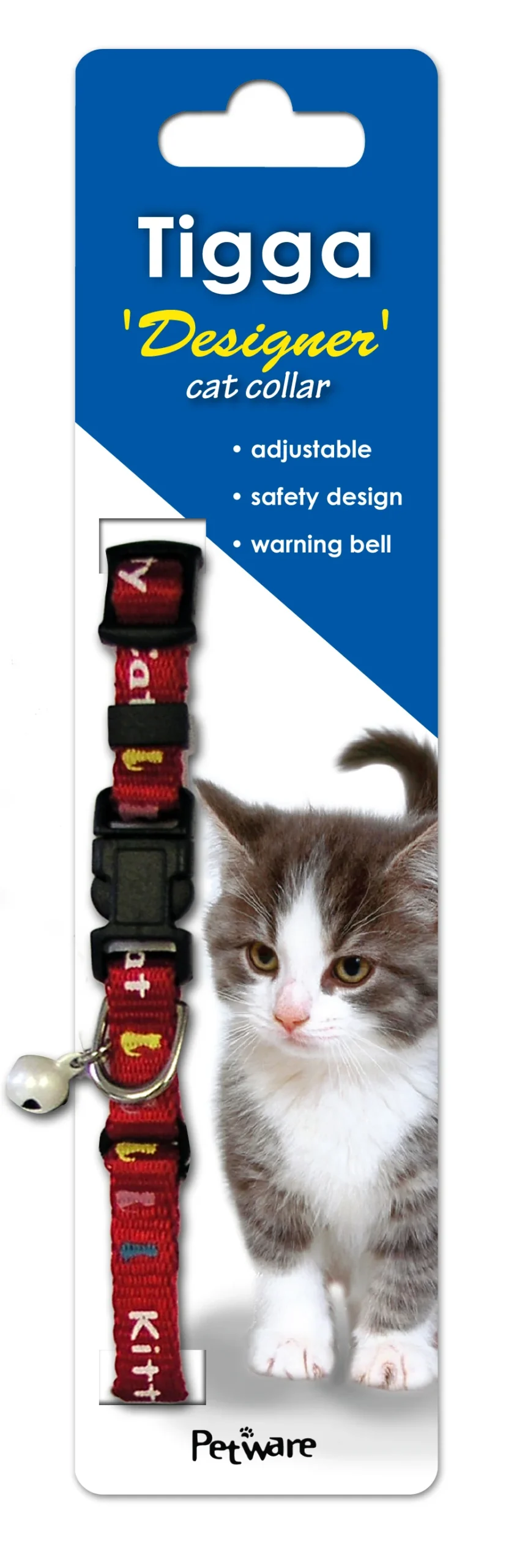 Tigga Kitty Cat Kitten Collar Red