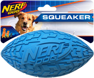Nerf Tire Squeaker Football Blue 15cm