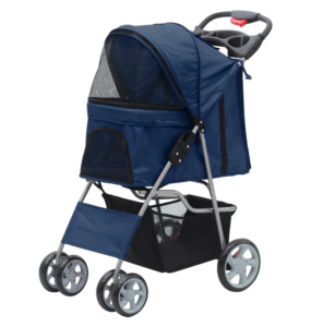 Pawise Pet Stroller with 4 Wheels Blue 68x46x100cm