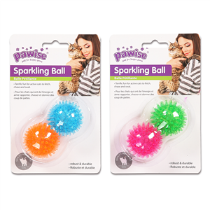 Pawise Cat Toy Sparkling Ball 4.5cm 2 Pack