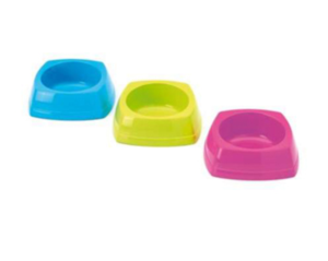 Savic Nibble Food Bowl Plastic 16x16x5.5cm Asst Colours