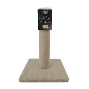 Tigga Carpet Cat Pole Small Cream 50cm
