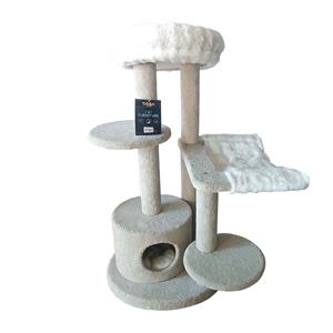Tigga Cat Tree Christchurch Cream 59 x 59 x114cm