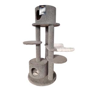 Tigga Cat Tree Dunedin Grey 59 x 59 x 134cm
