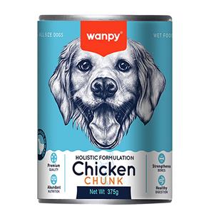 Wanpy Dog Can 375g Chicken Chunk