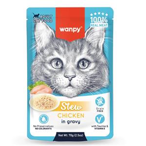 Wanpy Cat Pouch 70g Chicken Stew
