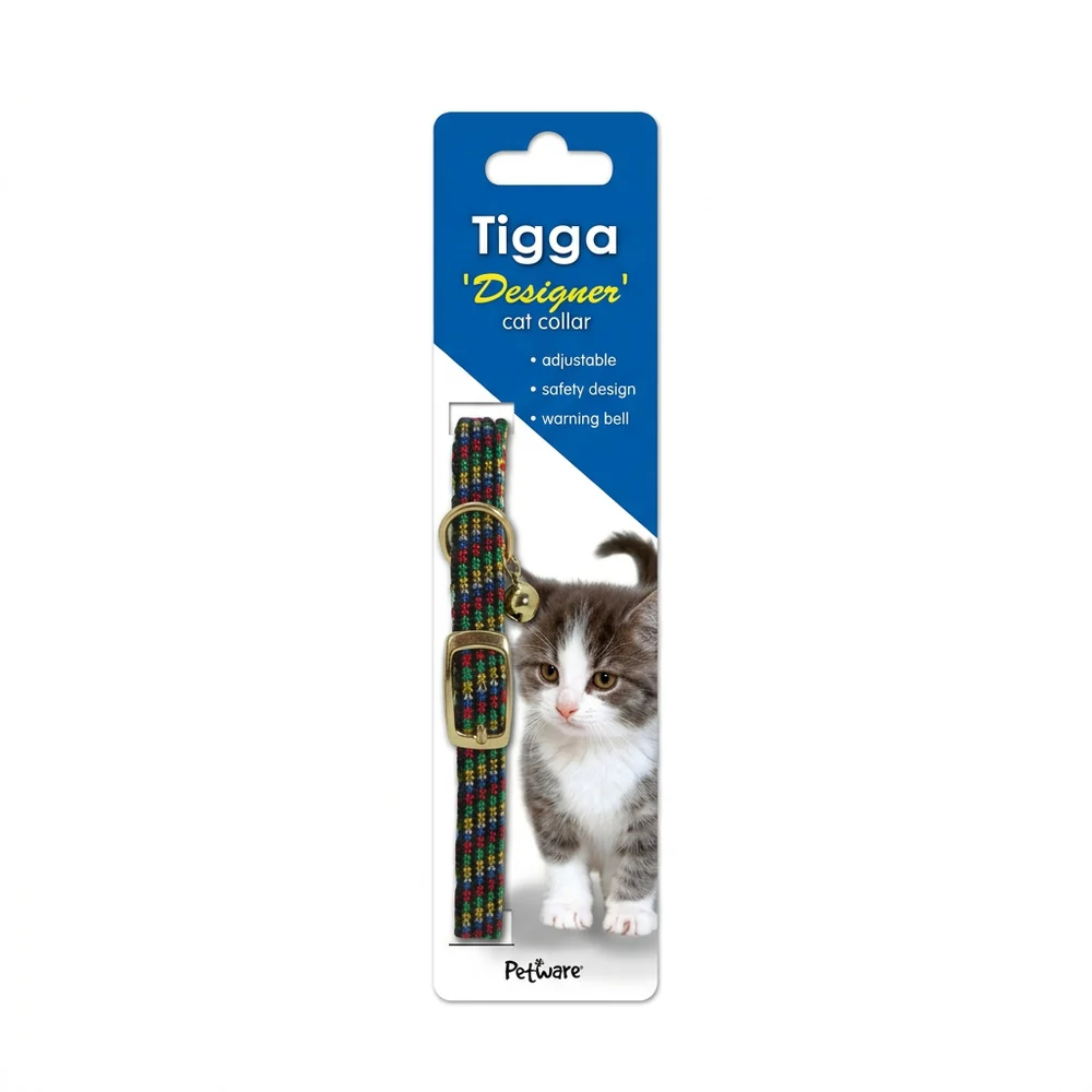 Tigga Mix Reflect Cat Collar Basic 10mm x 28cm