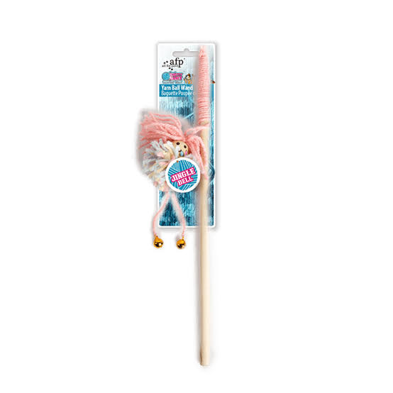 AFP Knotty Habit Cat Yarn Ball Wand