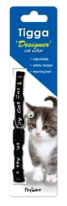 Tigga Kitty Cat Kitten Collar Black