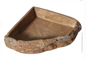 Reptile One Corner Bowl M (9.5 X9.5 X 2.3 Cm)