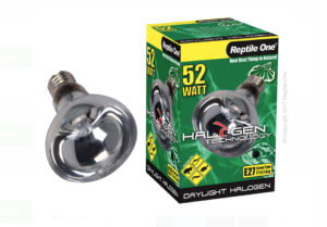 Reptile One Halogen Heat Lamp Daylight 52W (eqv.75w) E27 Screw Fitting