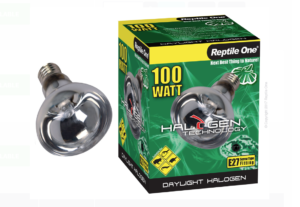 Reptile One Halogen Heat Lamp Daylight 100W (eqv.130w) E27 Screw Fitting