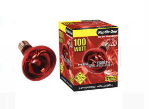 Reptile One Halogen Heat Lamp Infrared 100W (eqv.130w) E27 Screw Fitting