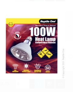 Reptile One Infrared FAR Heat Lamp Carbon Fibre Filament 100w