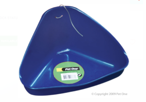Pet One Toilet Corner For Guinea Pig Large 36x22cm Red/Blue