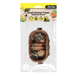 Pet One Small An Treat Vegetable Basket 4pcs