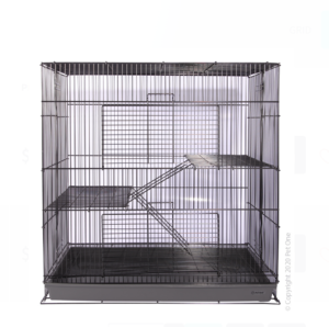 Pet One Chinchilla/Rat Cage - 61x37x60cm Black