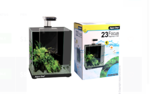 Aqua One Focus 23 Glass Aquarium 23L 30L X 22D X 41cm H (black)