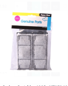 AquaOne Carbon Cartridge 196C - HFX 70 100 150 200 (2pk)